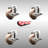High Temp Glass Filled Nylon Swivel Bolt Hole Caster Set with Brake