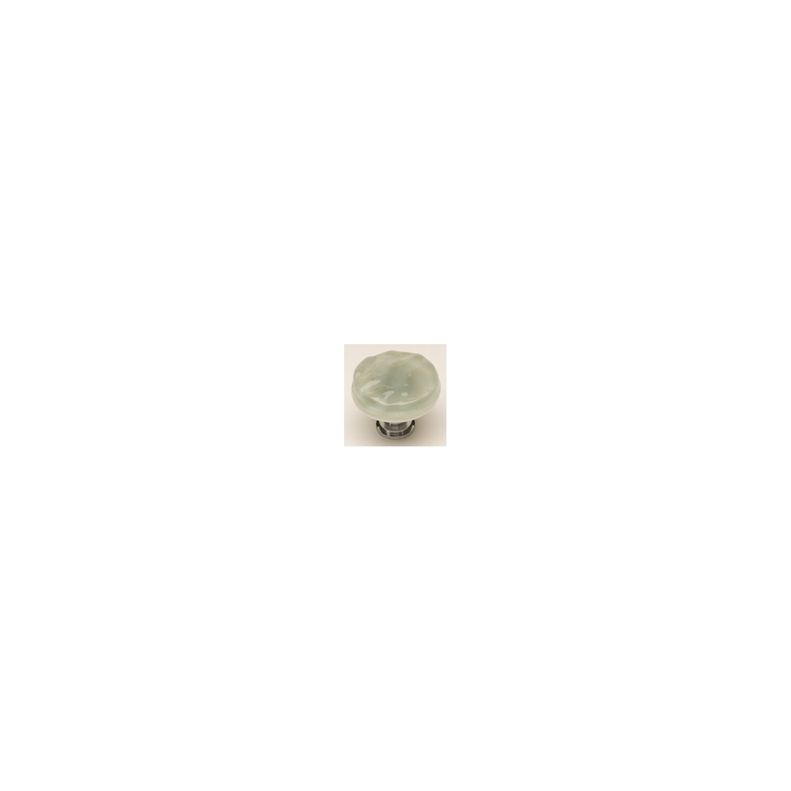 Glacier Mushroom Knob Knob, Satin Nickel, Bluish Gray