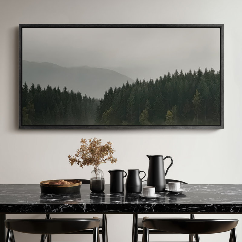 Très grand art mural rétro encadré pour art classique, H 30 po x l 60 po, Noir
