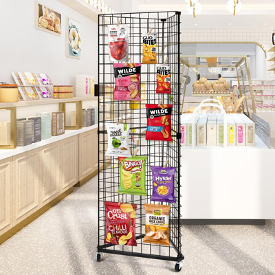 Triangular Gridwall Panel Display Stand