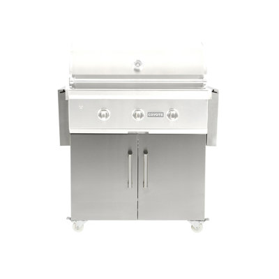 Coyote grills 32"W x 23" stainless grill Cart Only, grill sold separately 