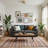 Fergus Minimalist Modern Loveseat Sofa With Plush Cushions And Wide Armrests