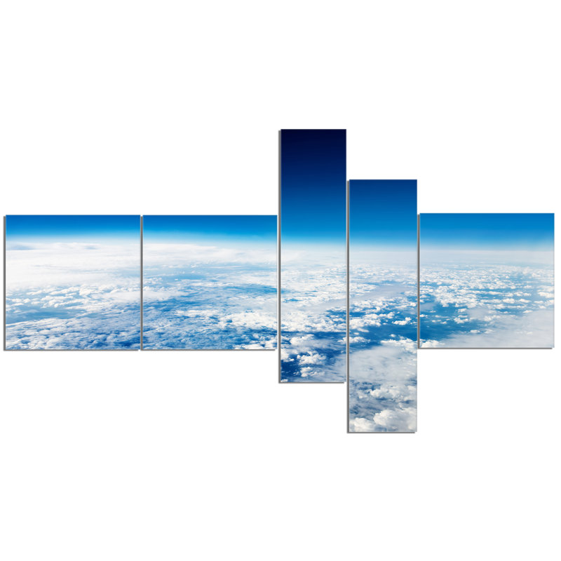 « superbe view from avion », reproduction de photo à multiples images sur toile