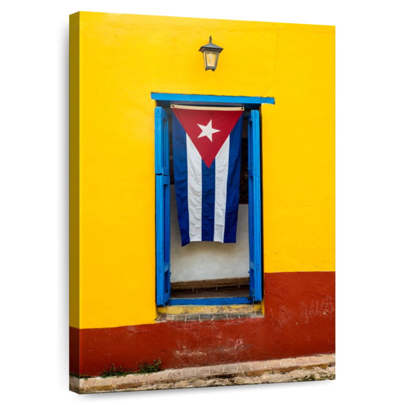 Lilie Hanging Cuban Flag, 24" H x 16" W
