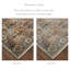 Tapis oriental orange / bleu Benedetto-468228545