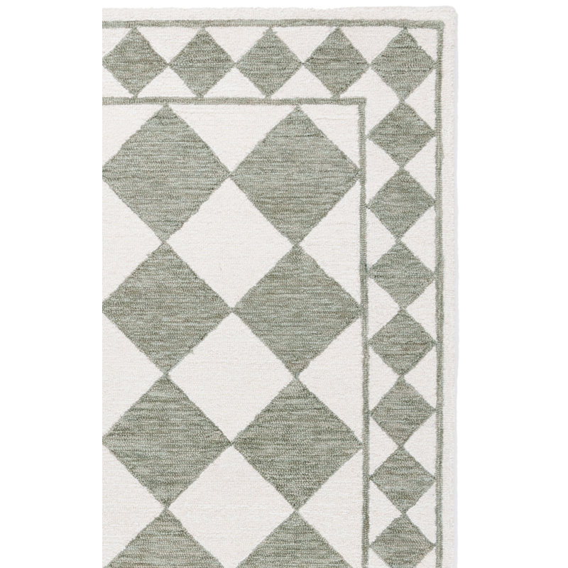 Tapis géométrique touffeté à la main Wharton, Rectangle de 5 pi x 8 pi
