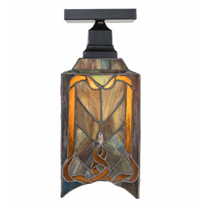 Alsey Glass Semi Flush Mount