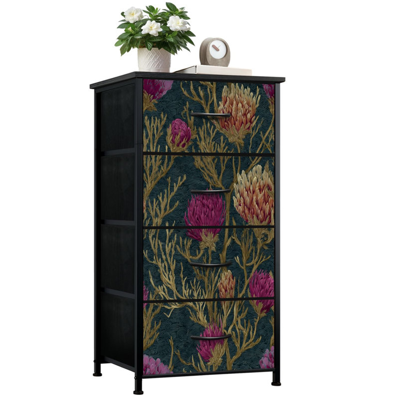 Commode de rangement verticale 4 tiroirs