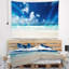 Tapisserie «Seashore Bright Blue Sky on Winter Day»-28508006