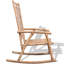 Chaise berçante avec coussin, chaise longue en bambou 1,6 po / 2,8 po-810519613
