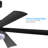 65 Inch Black Ceiling Fan With Light