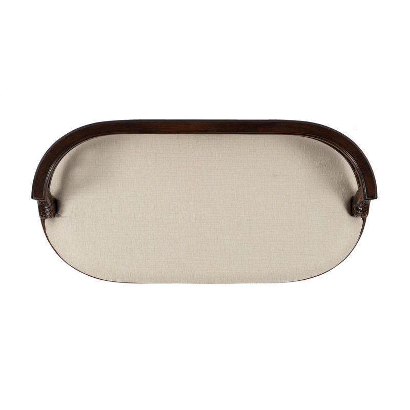 Hathaway 37" Upholstered Bench, Dark Cherry