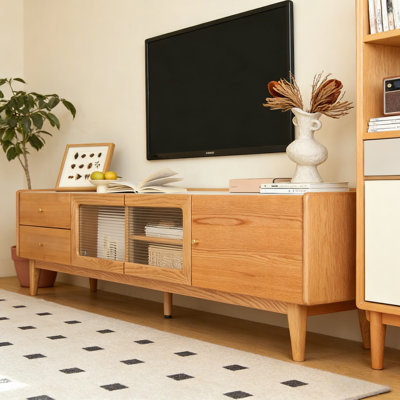 Meuble télé simple en bois massif