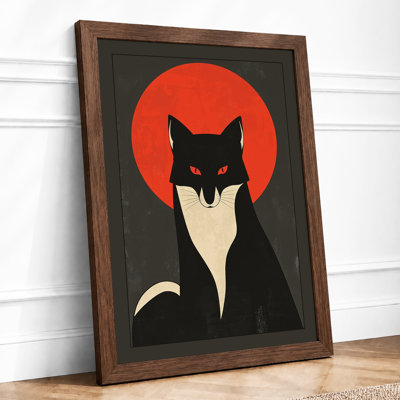 Geometric Cat Icon Modern - Print
