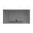 Pyramid 36" Wall Mounted Rectangular Solid Surface Bathroom Sink in Matte Finish - Gray, With Faucet Hole-898419830-873018838