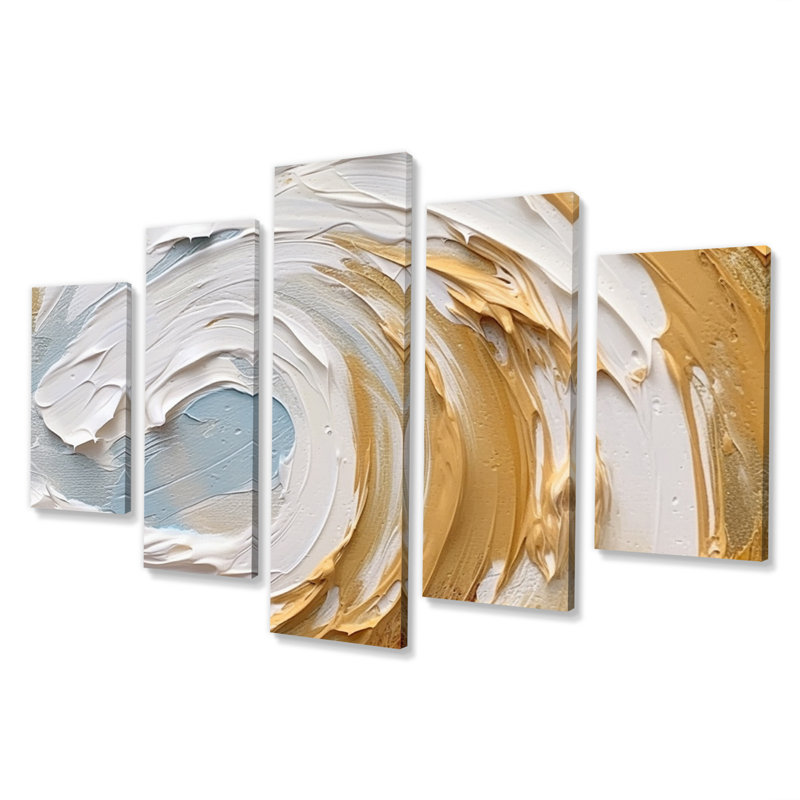 Bill - Abstract Spirals Canvas Print - 5 Panels