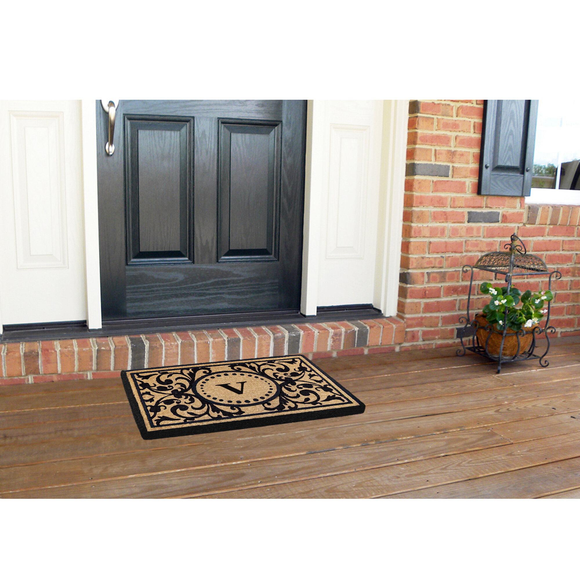 Alcott Hill® Osborne Non-Slip Floral Outdoor Doormat & Reviews | Wayfair