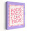 Hocus Pocus Can'T Focus Modern Playful Whimsical Wall Art Print 1 Piece Wrapped Canvas Wall Art-1841731983
