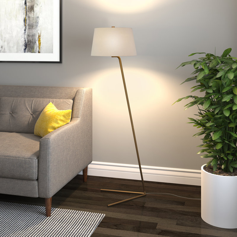Moriarty 60.75'' Novelty Floor Lamp, Brass