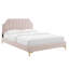 Sienna Performance Velvet Platform Bed-730910771-755373400