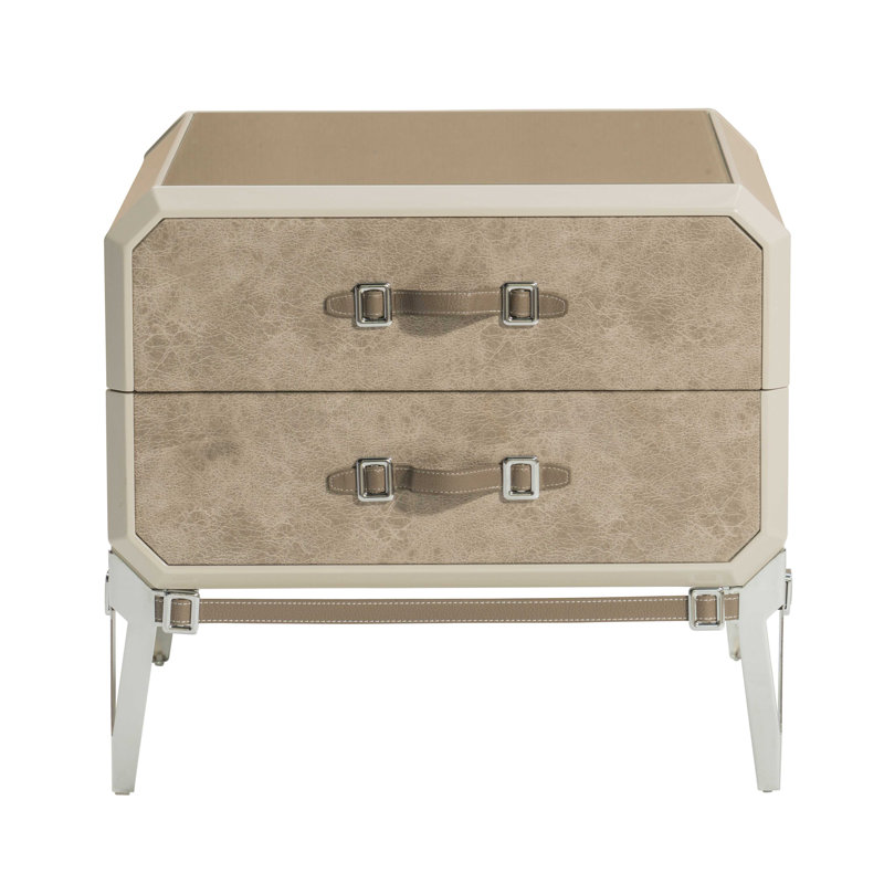 Table de chevet 2 tiroirs