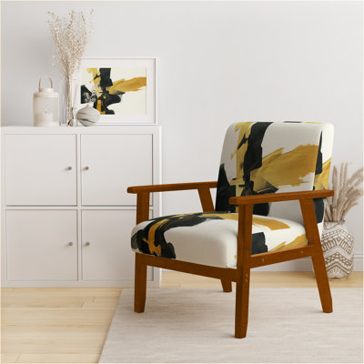 Chaise avec accoudoirs rembourrée Geometric IV