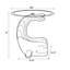 Table de bout Alaiza the Whale-2142507929