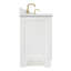 Meuble-lavabo double en bois massif blanc Freitas 73 po avec comptoir en quartz blanc pur 1,5 po, évier central ovale-2040159530-2097371971-2097371970