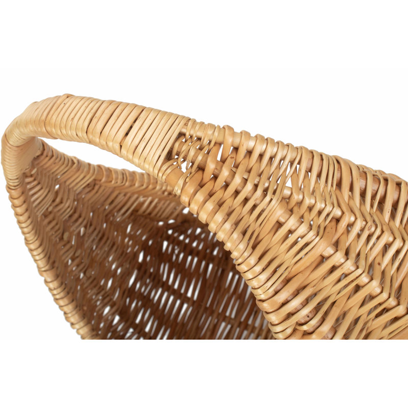 Wicker Gondola Style Shopping Basket