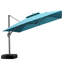Parasol d'extérieur carré avec roulettes 132 po Skaiste, bleu marine-114283646-139037591