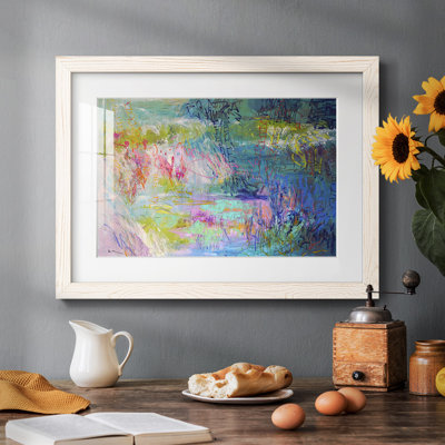 «Floating on a Dream», reproduction encadrée rustique avec tableau mat