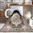 Washable Living Room Area Rug - Stain Resistant Medallion Soft Bedroom Rugs Distressed Design Non Shedding Carpet for Indoor Outdoor Floor Coverings (Black)-1624718643