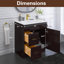 Ensemble de meuble-lavabo 30 po avec lavabo en résine de polyuréthane-103156261