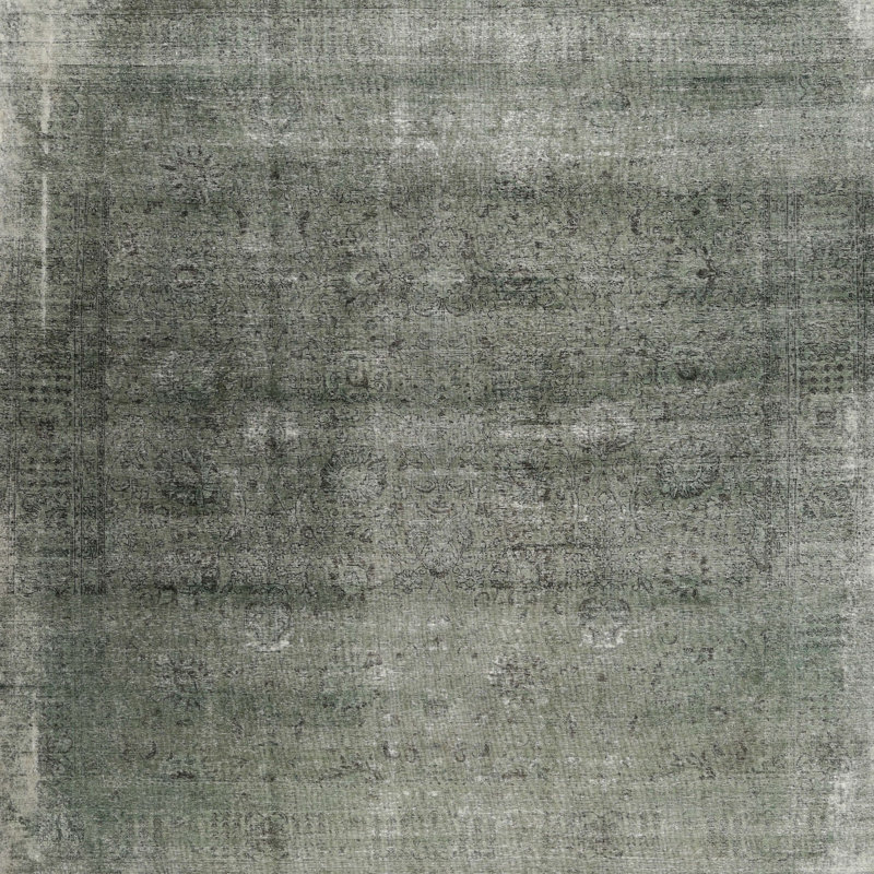 Tapis gris zone contemporaine, Carré 6 pi