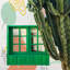 Cactus - reproduction sur toile tendue-899998942