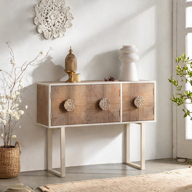 Armoire d'entrée en bois de pin massif