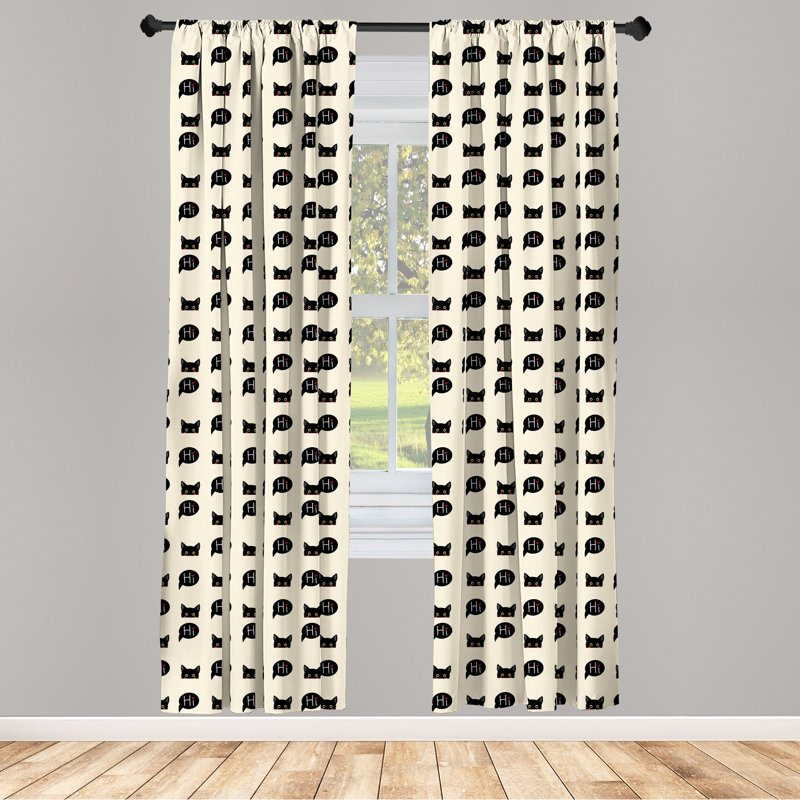 Rideaux 4 panneaux East Urban Home, L 56 po x L 63 po