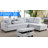 Hermia Dark Brown Faux Leather L-Shaped Right Hand Facing Sofa Set-1708454080