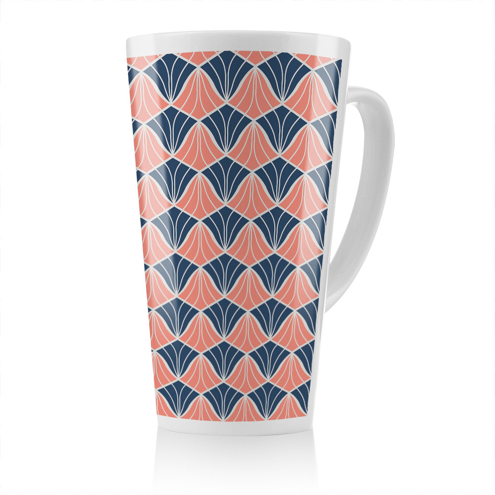 Geometric Shells Latte Mug