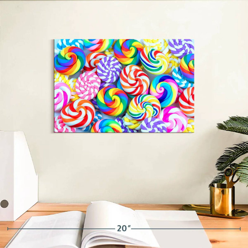 Yarlin Swirled Lollipops, 8" H x 12" W