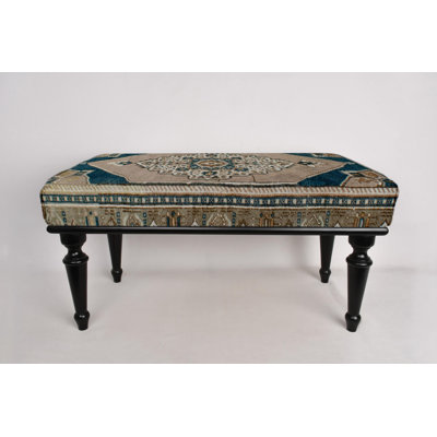 Cotton Upholstered Bench