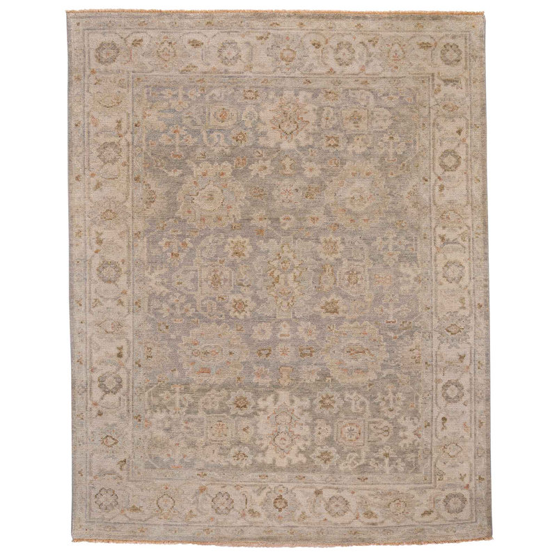 Catawissa Hand Knotted Wool Oriental Rug, Rectangle 8' x 10'