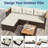 3-Piece L-Shaped Wicker Patio Set With Cushions-124919932-124919933