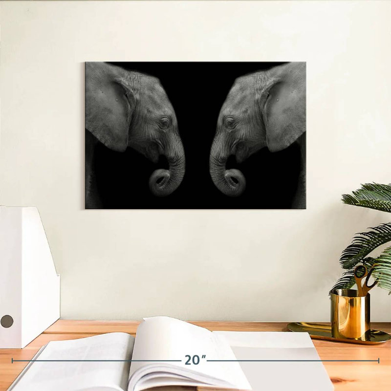 Elephant Sanctuary, 8" H x 12" W