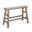 Banc à hauteur de bar Rena | Pieds en tréteaux avec repose-pieds | 33 po de largeur en bois d'acajou-106065317-106065321