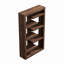 72" High 6-Shelf Bookcase, No Assembly Required