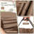Round Patio Furniture Covers, 500D Heavy Duty Waterproof UV Resistant Cover for Round Outdoor Dining Table & Chairs,72''Diax28''H -Brown