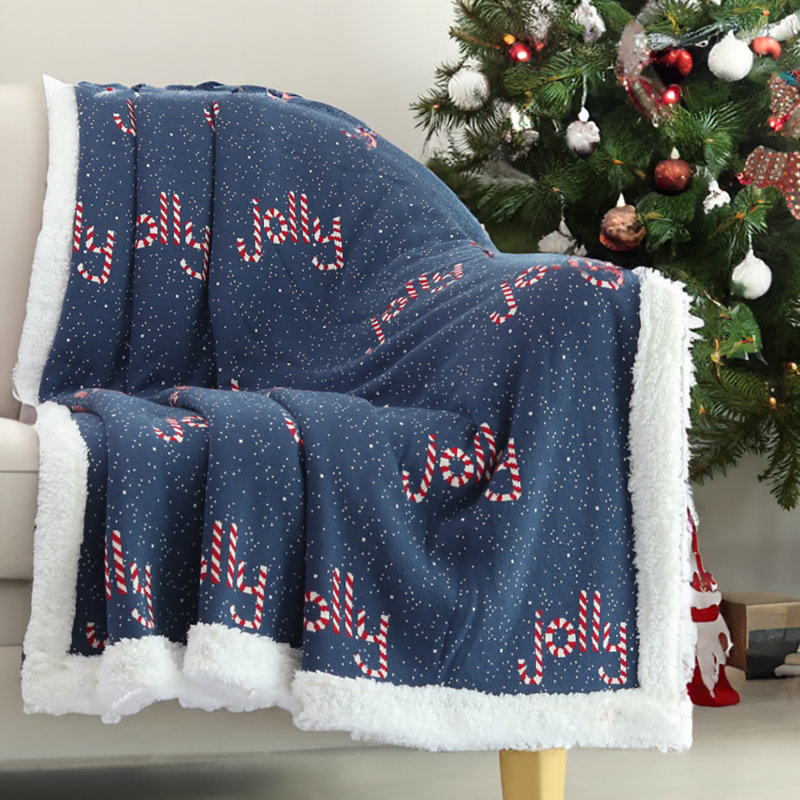 Jeté , Bleu marine, Joyeux Noël des Fêtes
