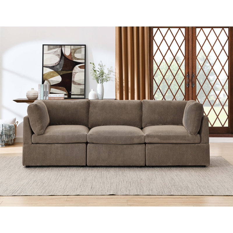 Freywall Sofa, Dark Brown