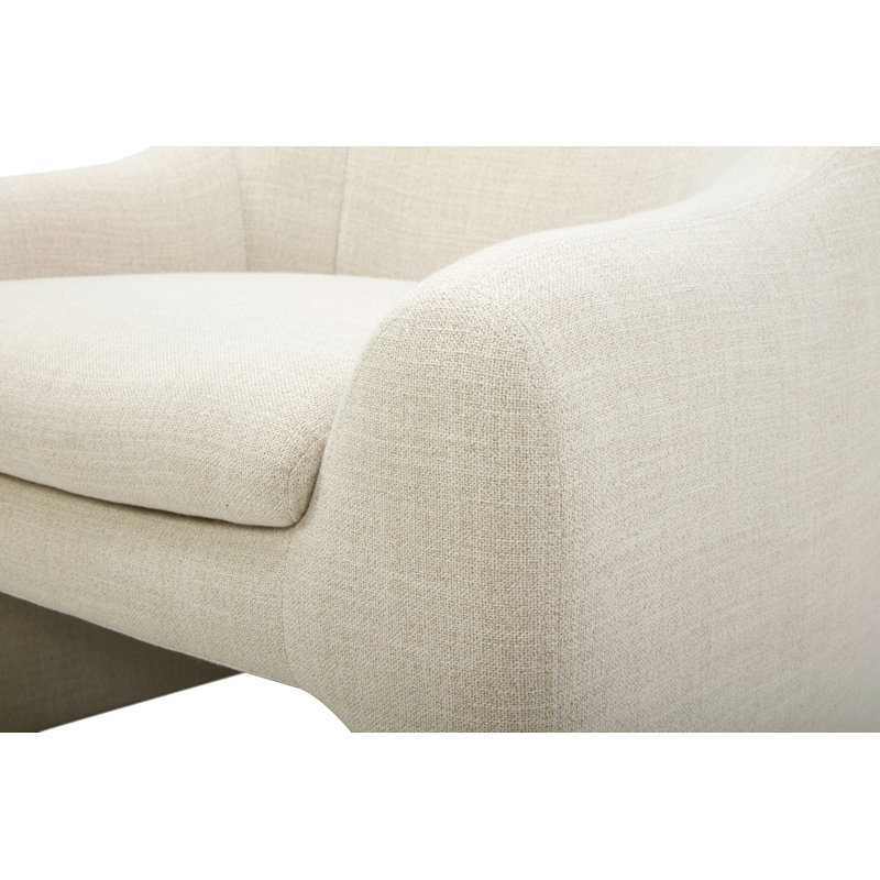 Armchair, Beige Linen